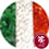 Orange Citrus Crystal used to decpict Irish Flag